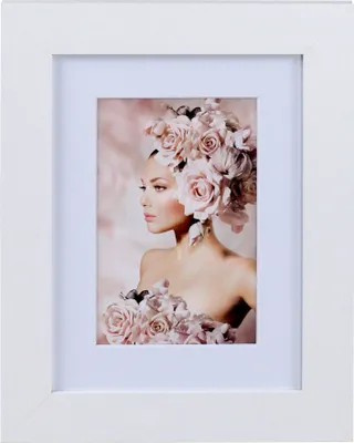 Produktbild von Bilderrahmen Holz Rahmen Plexi Acryl Collage Wanddeko Poster quadratisch S215 - Farbe: Weiß | Format: 15x20