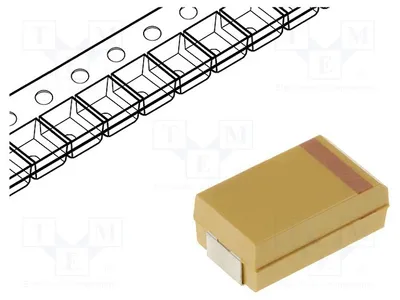 Obrázok produktu pre 2x Kondenzátor: Tantalový, 25 V DC, 2917 SMD, 33 µF, tolerancia ±10 %, rozsah teplôt -55 ÷ 125 °C, typ T491D336K025AT