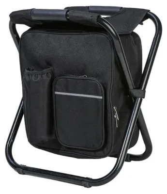 Produktbild von Klappbarer Sitzsack-Campingstuhl-Hocker-Rucksack mit Kühlfach, isolierter Picknicktasche, tragbarer Sitz- und Tisch-Rucksack in Tarnfarben für Outdoor- und Indoor-Aktivitäten wie Angeln, Reisen, Strand und Grillen
