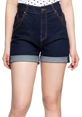 Produktbild von Queen Kerosin Denim Shorts - High Waist W: 29