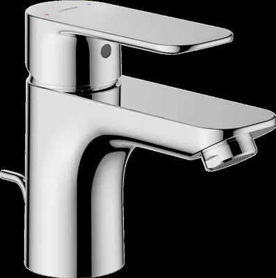 Immagine prodotto di HANSA HANSABASIC Mitigeur de lavabo, saillie 101 mm, avec tirette, chromé, 55402203, 55402203