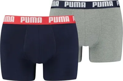 Zdjęcie produktu dla Bokserki męskie Puma Basic (2-pak) szary/niebieski rozmiar L