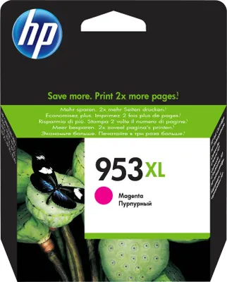 Produktbild von HP 953XL Magenta Original Tintenpatrone mit hoher Reichweite, Hoch, Magenta, Tinte auf Pigmentbasis, 18,5 ml, 1 Stück(e), Einzelpackung
