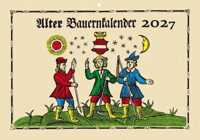 Produktbild von Mandlkalender Alter Bauernkalender 2027 Wandkalender mit traditionellem Bauernwissen