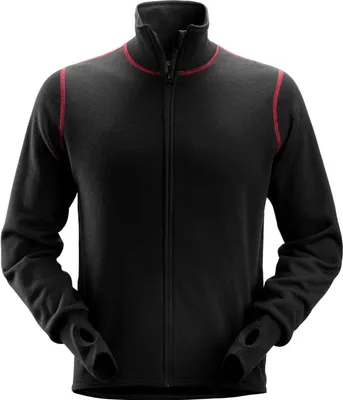 Produktbild von Snickers ProtecWork Wollfrottee Arbeitsjacke, EN 1149, 11612, IEC 61482 Schwarz-XXXL