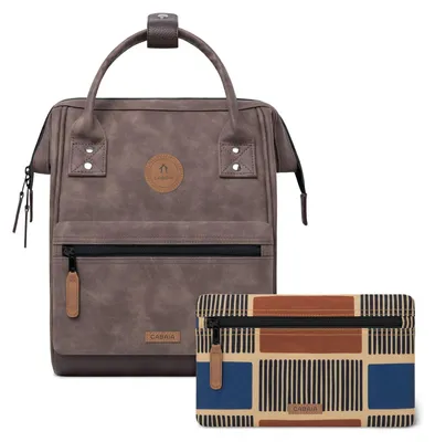 Immagine prodotto di CABAIA zaino per il tempo libero zaino con scomparto per laptop Adventurer Vegan Nubuck Backpack 10L Papeete marrone