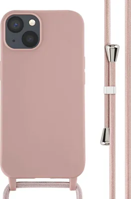 Image de imoshion Étui en silicone avec cordon pour l'Apple iPhone 13 - Rose sable