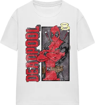 Image de Deadpool - "I Said Mumble" T-shirt Homme/Femme Unie TV19209 (M) (Blanc)
