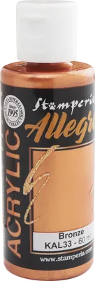 Produktbild von Stamperia "Allegro Acrylic", 60 ml Bronze