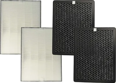 Produktbild von vhbw 4-teiliges Filter-Set kompatibel mit Philips AC3829/10, AC2889/10, AC2887/10, AC2882/10 Luftreiniger - Aktivkohlefilter, HEPA-Filter
