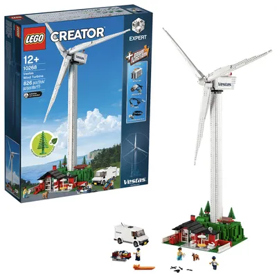 Zdjęcie produktu dla LEGO Creator Expert Vestas Wind Turbine, Zestaw do budowania, 12 lat(a), Plastik, 826 szt., 2,12 kg