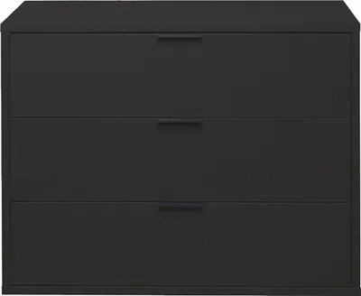 Produktbild von Kommode >Bonnie< in anthrazit matt lack - 81x67x45cm (BxHxT)