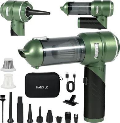 Obrázek produktu pro HANSILK ruční vysavač Akku 4 v 1, 25 000 Pa, bezdrátový, skládací, mini vysavač, 3 stupně, bezkartáčový motor 220 000 ot./min, pro auto, kuchyň