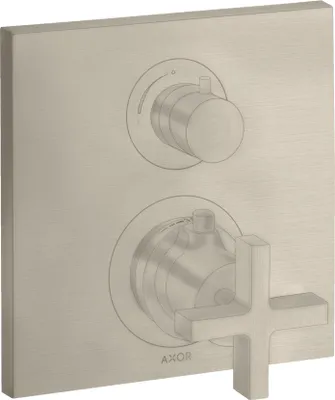 Produktbild von Thermostat AXOR CITTERIO UP m Abstellventil u KreGr bru nickel brushed nickel