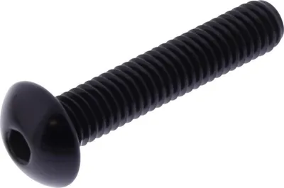 Produktbild von Linsenschraube JMP Bolt M6x1,00mm 30mm Aluminium schwarz