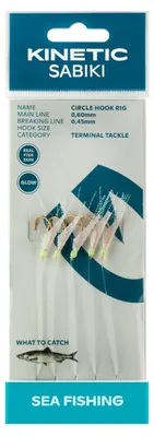 Produktbild von Kinetic Sabiki Circle Hook #4 Fishskin/Flash Heringsvorfach Heringssystem