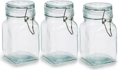 Obrázek produktu pro Skleněné dózy na koření, 3 ks, 250 ml