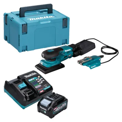 Zdjęcie produktu dla Makita BO 005 CGM101 Akumulatorowa szlifierka oscylacyjna 40 V maks. 80 x 130 mm skok 3,0 mm Bezszczotkowa + 1x akumulator 4,0 Ah + ładowarka + Makpac