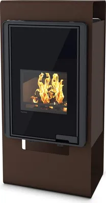 Image de HS FLAMINGO poêle cheminée DELUXE SINGA - velours brun