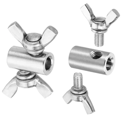 Drahtseilklemmen 5 mm, 2 St., Edelstahl, Einloch, Silber