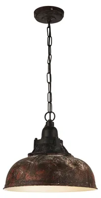 Immagine prodotto di Lampadario A Sospensione Vintage Grantham 1 Acciaio Marrone Antico 1 Luce E27