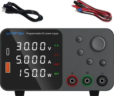 Obrázok produktu pre Wanptek DC napájací zdroj, výstupné napätie 30V/60V/120V, nastaviteľný prúd do 10A, TPS305