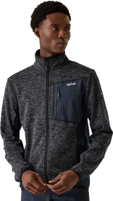 Zdjęcie produktu dla Bluza polarowa Regatta Baslinn z zamkiem na całej długości, szara, rozmiar S, męska, szara, rozmiar S