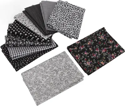 Image de Tissu d'artisanat Tissu de couture en coton doux pour le quilting et le scrapbooking 10 couleurs