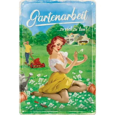 Image de Nostalgic-Art - Plaque en métal 20 x 30cm - Home & Country - Jardinage - Edition spéciale