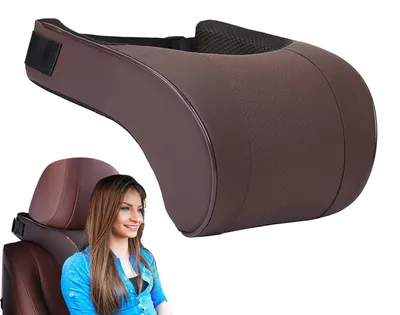 Imagen del producto de Almohada para el cuello para coche - Recuperación lenta - Café