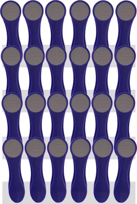 Produktbild von trendfinding 24 Wäscheklammern mit Edelstahlfedern und Softgrip Indigo-Grau