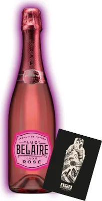 Produktbild von Luc Belaire France 0,75L Fantom Luxe Rose Edition mit beleuchtetem Label (12,5% vol.)- [Enthält Sulfite]