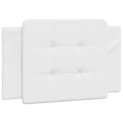 Image de Coussin de tête de lit Zadar blanc 80 cm similicuir