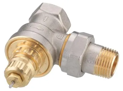 Zdjęcie produktu dla Korpus zaworu Danfoss RA-G 15 R 1/2, narożny, niklowany matowo