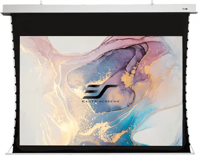 Produktbild von Elite Screens "Evanesce Tab Tension B ETB100HW2-E12" Deckeneinbau Leinwand Tab Tension Economy 211,4cm x 124,5cm (BxH), Motorisiert, 2,54 m (100"), 2,21 m, 124,5 cm, 16:9, Weiß