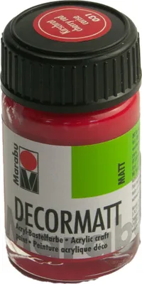 Produktbild von Marabu 1401 39 031 Decormatt Acryl, Kirschrot 031, 15 ml