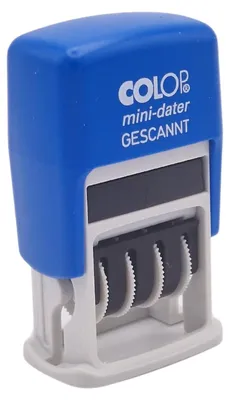 Produktbild von COLOP Datumstempel GESCANNT, 2-farbiger Abdruck, ideal für Büro