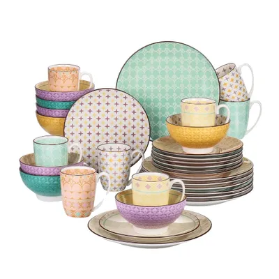 Produktbild von Geschirrset, Porzellan, Elegantes Design, 32-Teilig