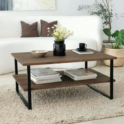 Immagine prodotto di Dmora Tavolino da Salotto Aprica 60x85x40h cm Nero, un Vano Portariviste
