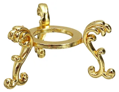 Kristallkugelständer 54 mm, gold, Legierung, Dekohalter