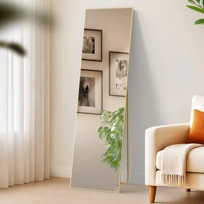 Produktbild von CLP Spiegel Benicia Standspiegel und Wandspiegel in einem gold glanz Größe 140x40 cm