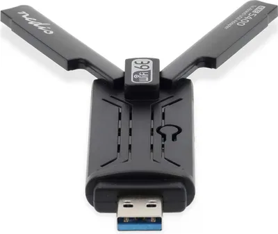 Obrázek produktu pro Síťový klíč | Wi-Fi | AX5400 | 2,4/5/6 GHz (Triple Band) | USB 3.0 | Celková rychlost Wi-Fi: 5400 Mbps | Windows 10 / Windows 11
