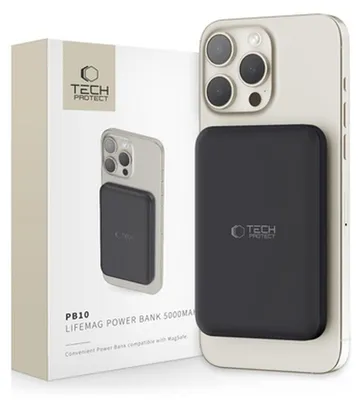 Image de Tech-Protect Pb10 Lifemag Magsafe Power Bank 5000Mah Noir