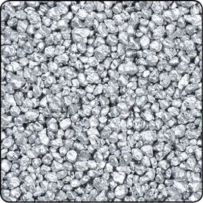 Produktbild von Deko Granulat silber kleinkörniger Kies grob 2 bis 4mm 1000g