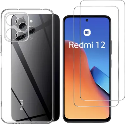 Immagine prodotto di Custodia per Xiaomi Redmi 12 4G con 2 protezioni in vetro temperato Phonillico®