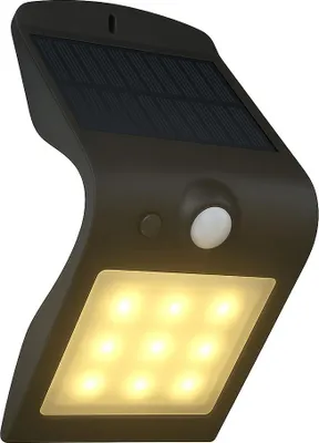 Produktbild von FlinQ Geisha Solar-Wandleuchte – Außenlampe mit Bewegungsmelder, LED-Gartenbeleuchtung mit Tag-/Nachtsensor