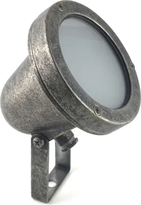 Produktbild von Stehlampe außen Messing Glas GU10 IP64 10 cm hoch Zinn Vintage Design Außenlampe