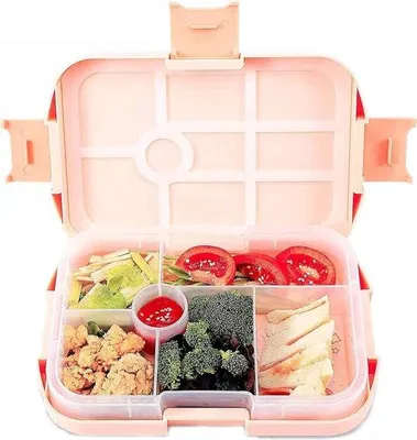 Produktbild von Kinderlunchbox 6-fach rosa für Vorschüler