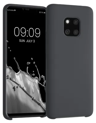 Produktbild von kwmobile Handyhülle für Huawei Mate 20 Pro Hülle - Case Silikon - Kabelloses Laden - Schutzhülle Cover in Schwarz matt
