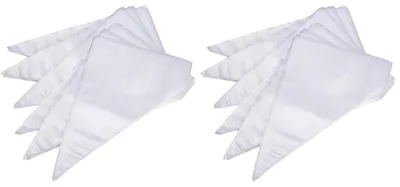 Zdjęcie produktu dla Worki do dekoracji ciast jednorazowe, 100 sztuk, białe, 27x17 cm, do ciast i tortów